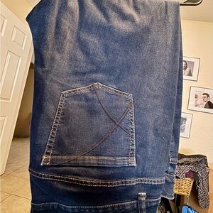 Lane Bryant Women's Dark Blue Straight Leg Jeans